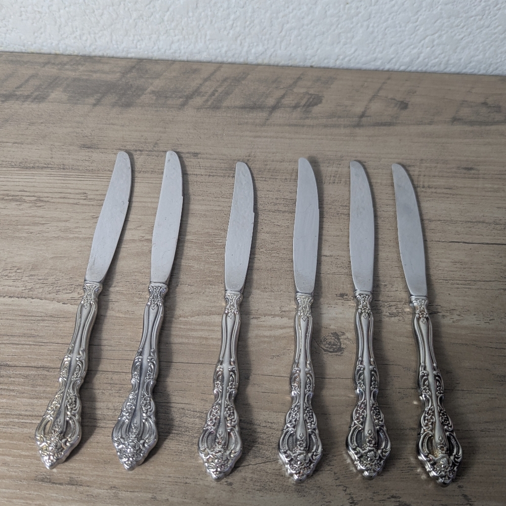 ONEIDA MICHAELANGELO DINNER KNIFE Set Of 6